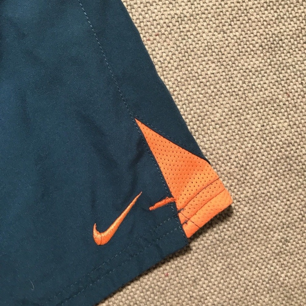 Mens Blue Swim Shorts Mesh Lining Sz M - Picture 2 of 6